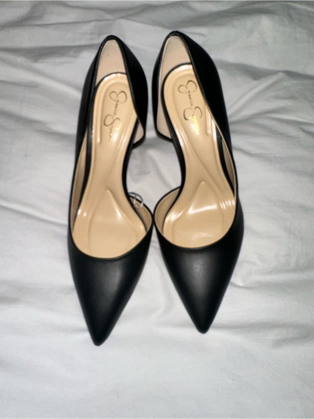 Jessica Simpson Classic Pointed Toe Black D'Orsay Pump - Brand: Jessica Simpson - Picture 2 of 5